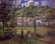 Camille Pissaro Landscape at Chaponval china oil painting reproduction